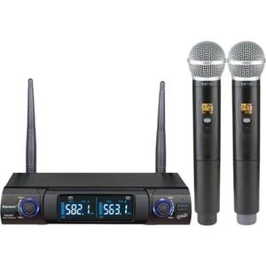Microfone Sem Fio Duplo Karsect Ks248dm Preto