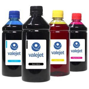 Kit 4 Tintas Canon G3110 Cmyk 500ml Valejet