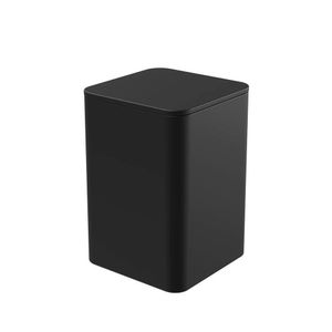 Porta Algodão E Cotonete Com Tampa - Stolf Preto
