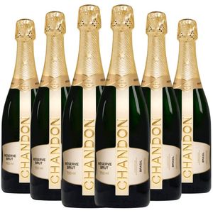 Kit Caixa Fechada 6 Espumante Chandon Reserve Brut