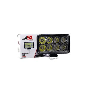Led Worklight Retangular 24w 8 Led Bivolt Asx