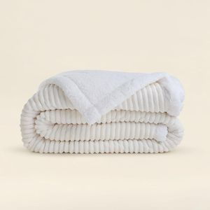 Edredom Sherpa Canelado Off White - Acasa Edredom Queen Sherpa Canelado Off White - Acasa