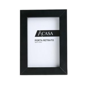 Porta Retrato Reto Preto 10x15cm - Acasa