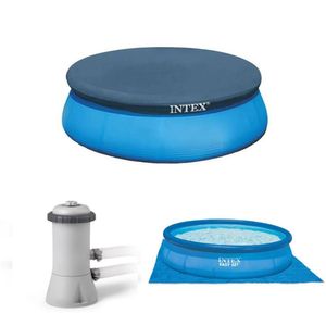 Kit Manutenção De Piscina Inflável Filtro 2.006 L-h 220v Capa 366 Cm Forro