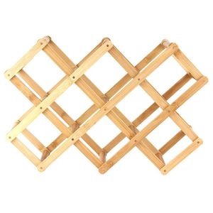 Porta Vinho De Bambu Para 8 Garrafas - Acasa