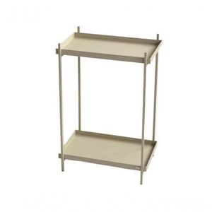 Mesa De Cabeceira Slim Wire Taupe - Linee