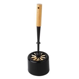 Escova Sanitária Bambu Natural E Preto - Acasa