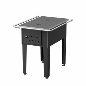 Fogão A Lenha Campeiro Preto Chapa De Ferro Fundido N°01 Esq