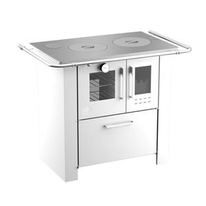 Fogão A Lenha Cheff Branco Chapa De Alumínio N°01 Esq