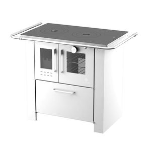 Fogão A Lenha Cheff Branco Chapa De Ferro Fundido N°01 Dir