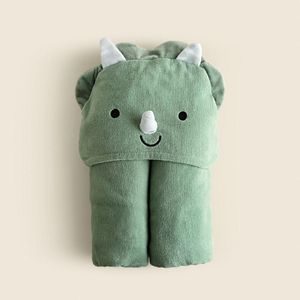 Toalha Poncho Algodão Com Capuz Dino - Ababy
