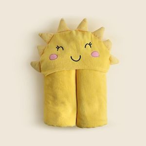 Toalha Poncho Algodão Com Capuz Sol Ababy