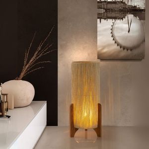Luminaria Chão Milão Canhão Corda Sisal Sala Quarto Palha