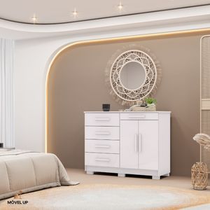 Cômoda Sapateira Armario Multiuso Sirius - Vlr Móveis Branco