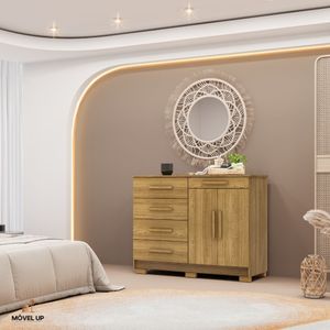 Cômoda Sapateira Armario Multiuso Sirius - Vlr Móveis Nature-brisa