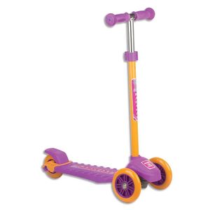Patinete Três Rodas Até 70 Kg Feminino Roxo-laranja - Fenix