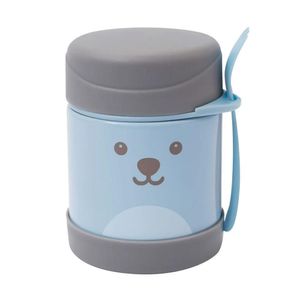 Pote Térmico Gumy 320 Ml Com Talher Azul Buba