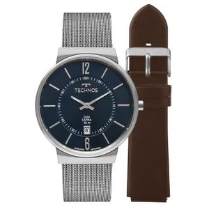 Relógio Technos Masculino Slim Prata - Gm17ad/t1a Gm17ad/t1a