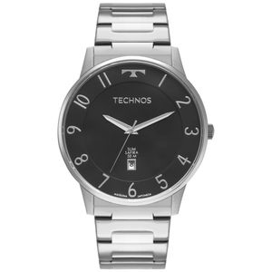 Relógio Technos Masculino Slim Prata - Gm10yq/1p Gm10yq/1p