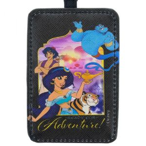 Etiqueta Para Bagagem Preta Aladdin Personagens 10.5x7.5cm Disney