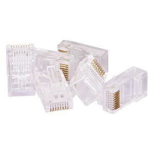 Plug Modular Rj45 Cat5e Fortrek, Pacote Com 100 Unidades - Fk120e
