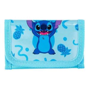 Mini Carteira Infantil Azul Stitch Alienígena Lilo 8x12cm - Disney