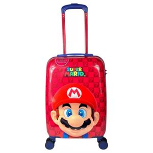 Malinha Mala Escolar Infantil Bordo Super Mario Giratória