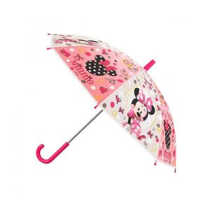 Guarda Chuva Infantil Rosa Minnie Laço Disney