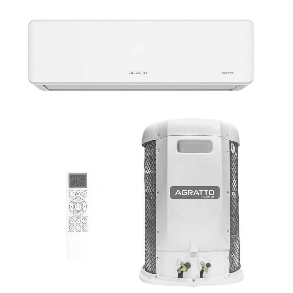 Ar Condicionado Split Agratto Hi Wall Fit Top Inverter 24.000 BTUS Frio Branco Monofásico 220V FICST24F-02