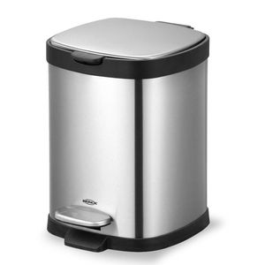 Lixeira Brinox Com Pedal E Balde Frame 6 L Inox