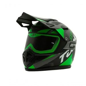 Mini Capacete Cofre Pro Tork Edition Cross Fosco Verde
