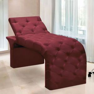 Maca Estofada Estética Cílios Regulável Spa Suede Anitta Cor:bordô