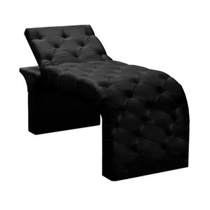 Maca Estofada Estética Cílios Regulável Spa Suede Larissa Cor:preto