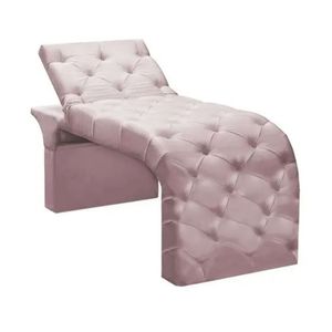 Maca Estofada Estética Cílios Regulável Spa Suede Larissa Cor:rosê