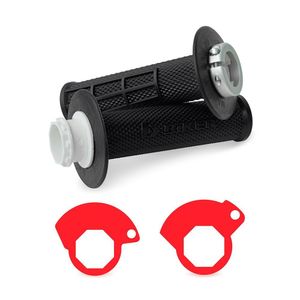 Manopla Lock On Ktm / Husq/ Beta (motos 2t) Biker Preto