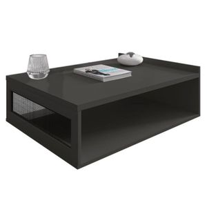 Mesa De Centro Moderna Em Mdf Life Sala De Estar 91x70 Cm Cor:cinza Régio