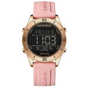 Relógio Feminino Esportivo Tela Lcd Digital Pulseira Silicone Impermeavel 3atm Rosa