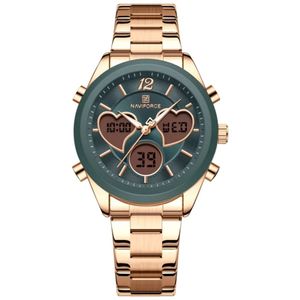 Relógio Feminino Design Coração Quartzo Analógico Lcd Digital Impermeavel Casual Cinza