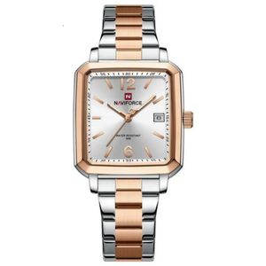 Relógio Masculino Design Quadrado Casual Esportivo De Quartzo Impermeavel Rose