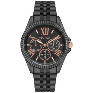 Relógio Euro Feminino Multiglow Preto - Eu6p29aix-4p
