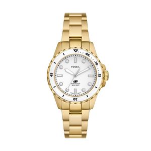 Relógio Fossil Feminino Blue Dourado - Es5350-1dn Es5350-1dn
