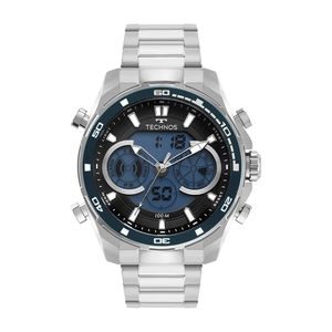 Relógio Technos Masculino Digitech Prata - Bj3530af-1a Bj3530af-1a