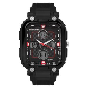Relógio Mormaii Masculino Force Preto - Mo24200-8r Mo24200-8r