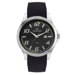 Relógio Technos Masculino Racer Prata - 2115uaf-2p Relógio Technos Masculino Racer Basico Prata - 2115uaf-2p