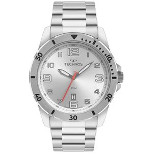 Relógio Technos Masculino Militar Prata - 2115myk-1k 2115myk-1k
