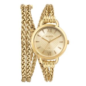 Relógio Euro Feminino Chains Dourado - Eu2035yut-4d Eu2035yut-4d