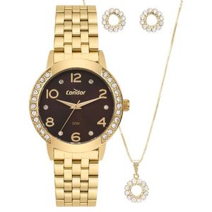 Kit Condor Feminino Elegante Dourado - Co2035nrw-k4m