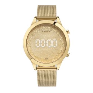Relógio Euro Feminino Fashion Fit Glam Dourado - Eumd03hsaa-4d Eumd03hsaa-4d