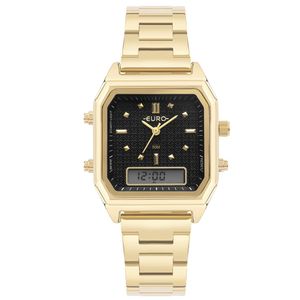 Relógio Euro Feminino Fashion Fit Sporty Dourado - Eubj3718aa-4p Eubj3718aa-4p