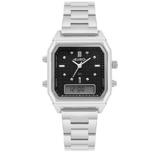 Relógio Euro Feminino Fashion Fit Sporty Prata - Eubj3718ab-4p Eubj3718ab-4p